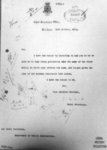 1911 PETITION KEEP NORTH PINE SCHOOL NAME